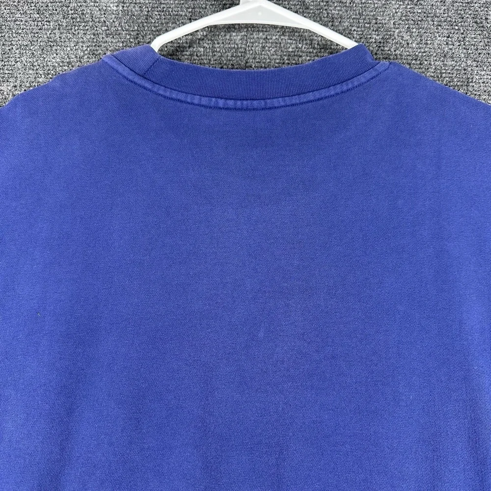 Nike Air NYC Fleece Crew Blue Orange White Men's Sz XL (HQ1101 492)